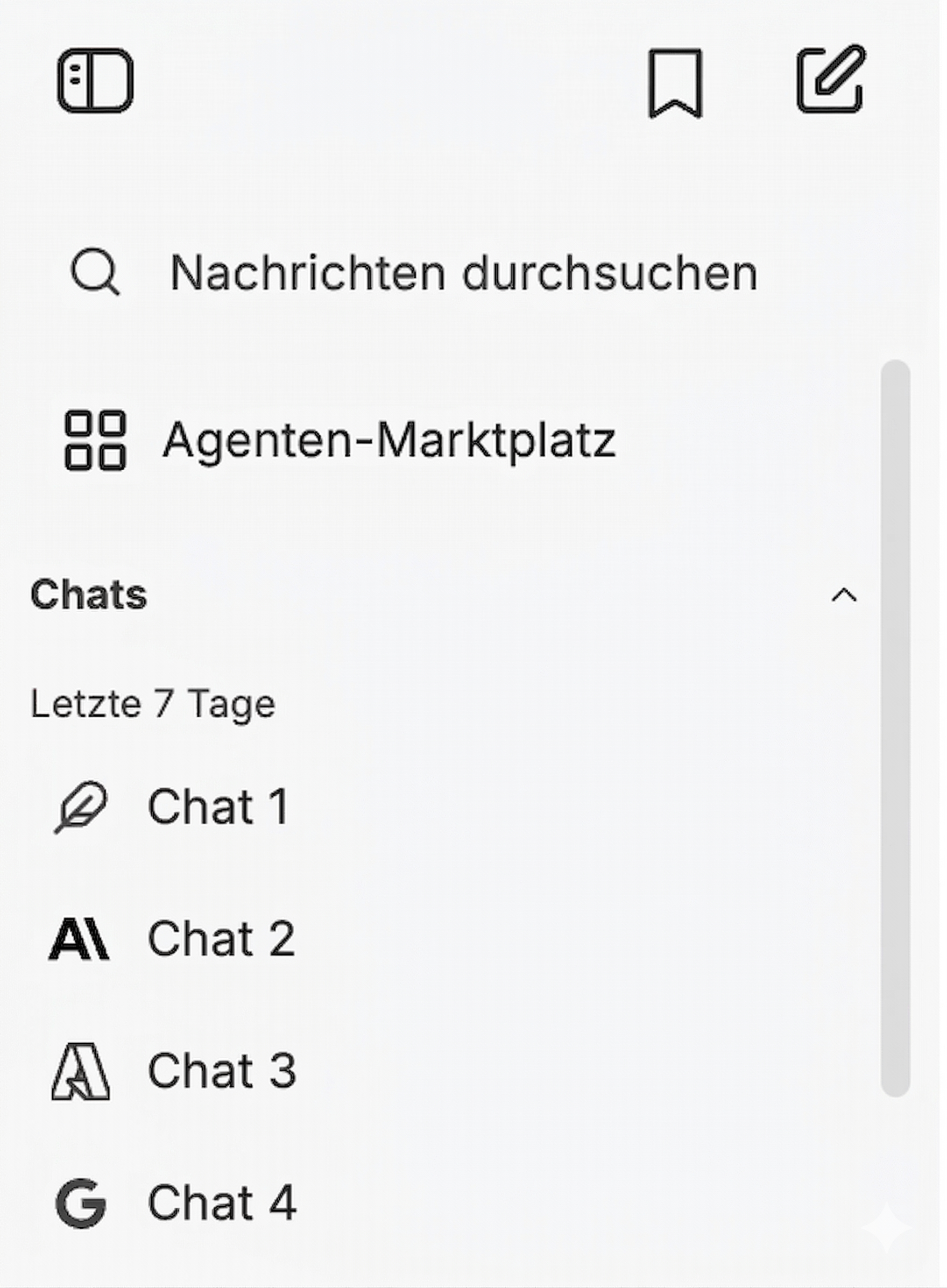 Chat-Verlauf