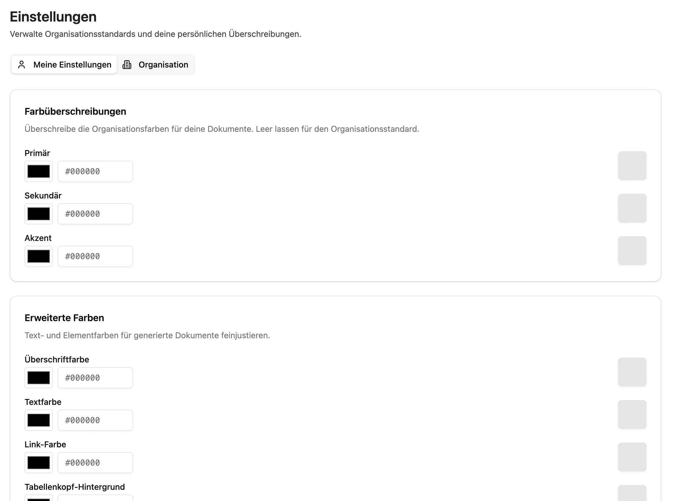 Einstellungen