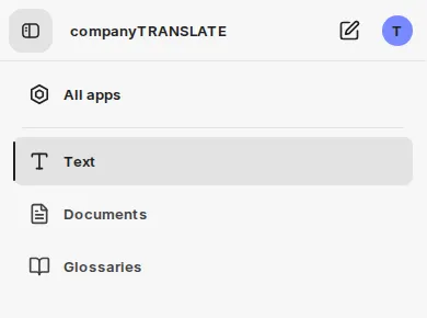 Open navigation on a smartphone with the addon name, New chat, account, All apps and the addon menu