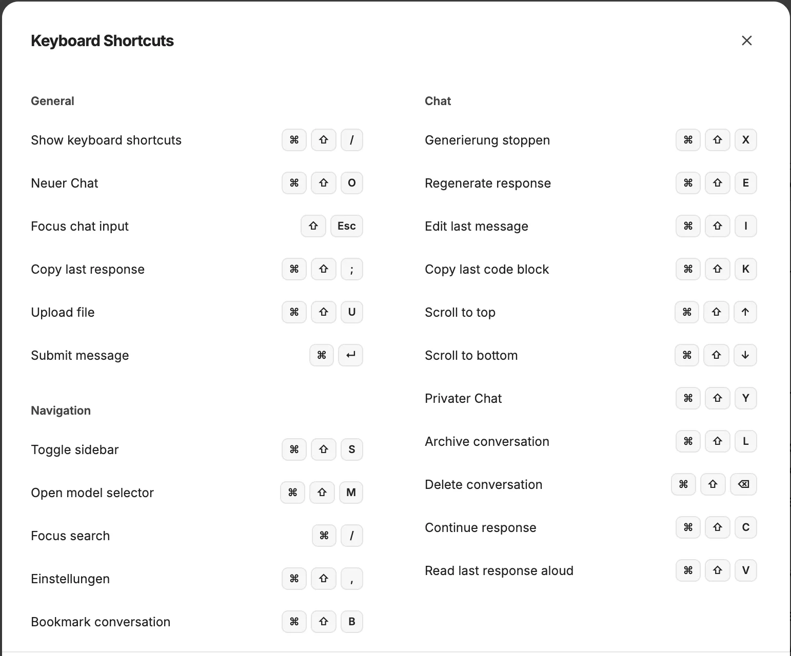 shortcuts