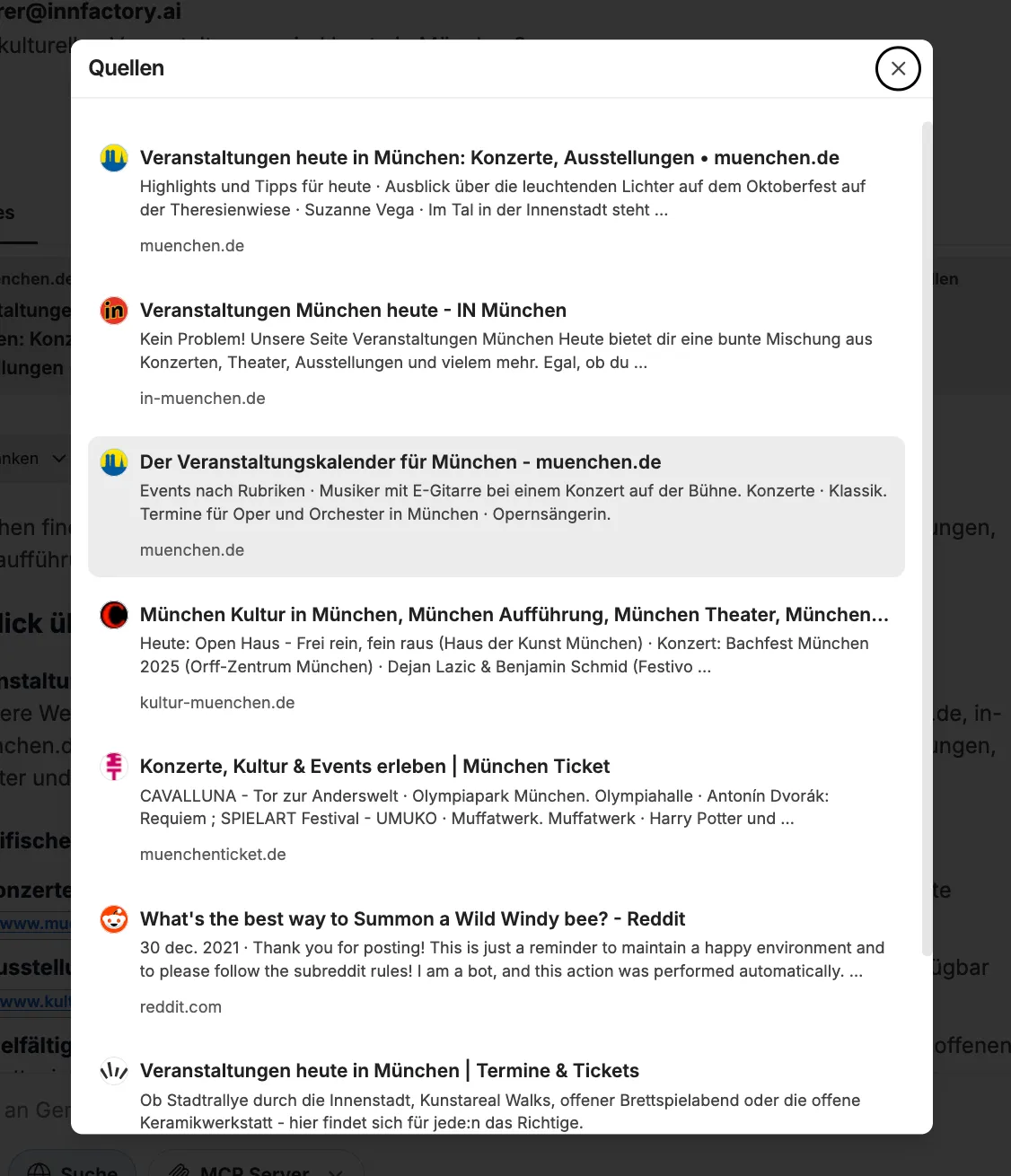 web search sources