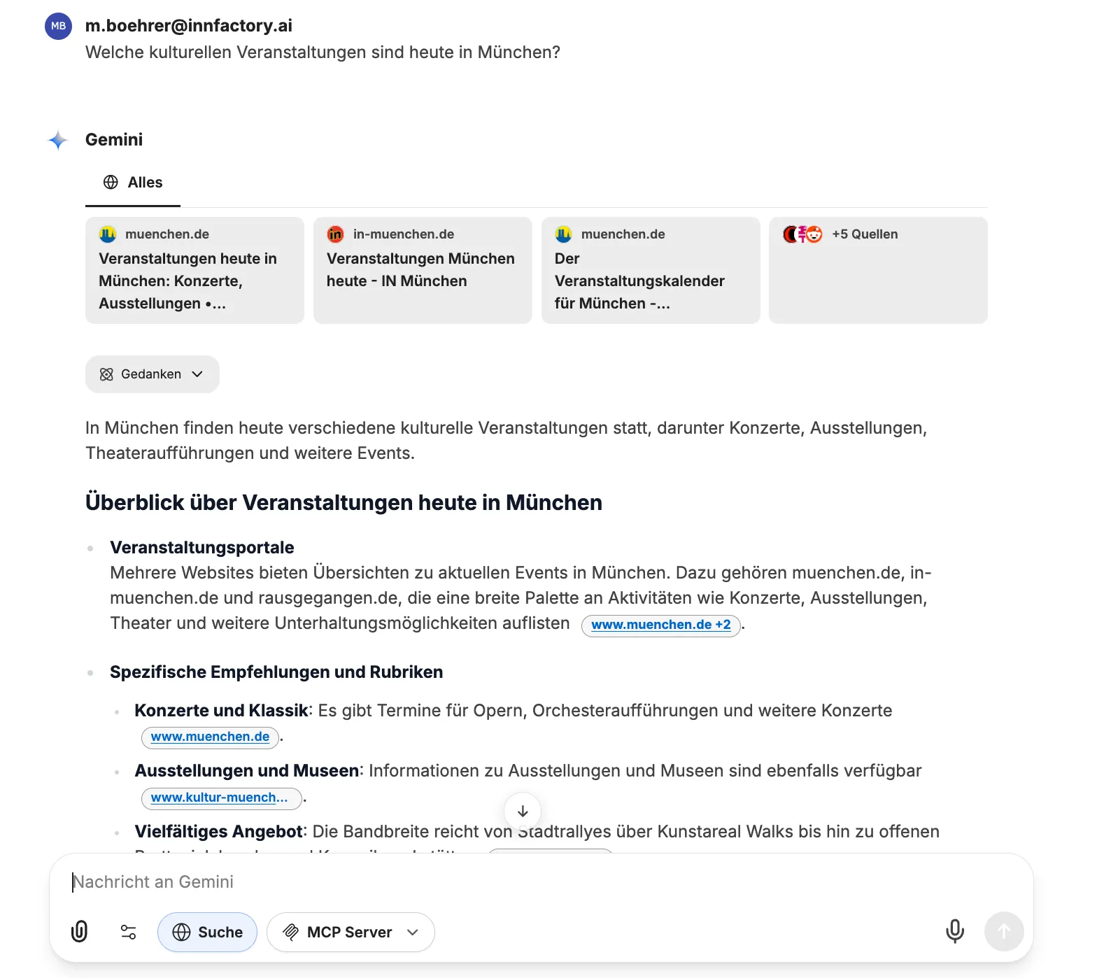 web search result
